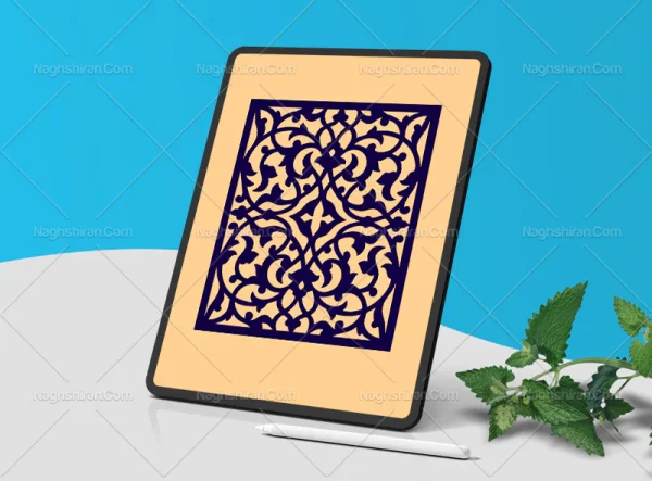 وکتور واگیره حاشیه طرح اسلیمی