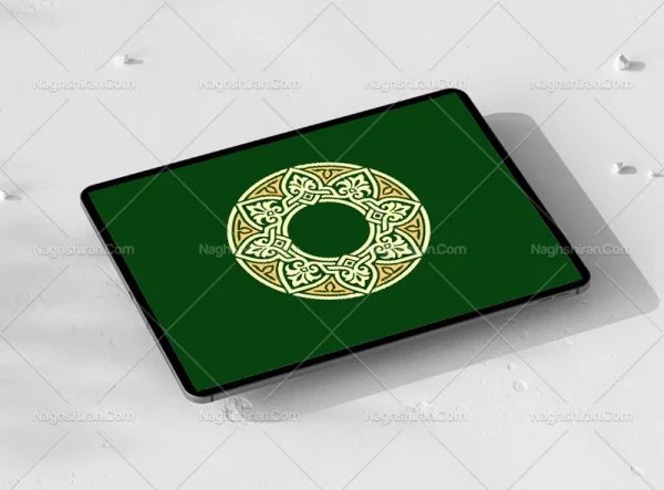 وکتور طرح حاشیه دایره ای سنتی