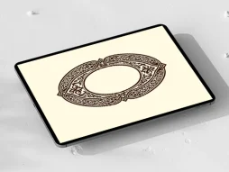 وکتور حاشیه طرح لوزی نقوش سنتی