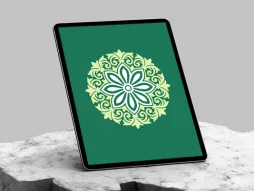 وکتور طرح نشان نقوش سنتی رنگی