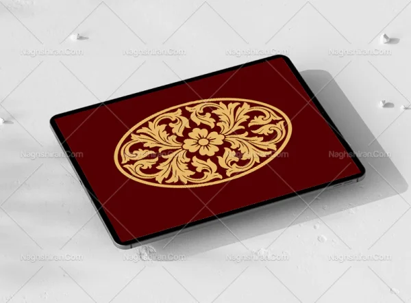 وکتور نقوش منبت کاری ساده