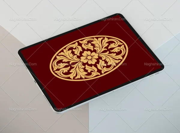 وکتور نقوش منبت کاری ساده