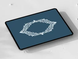 وکتور حاشیه نقوش سنتی سفید