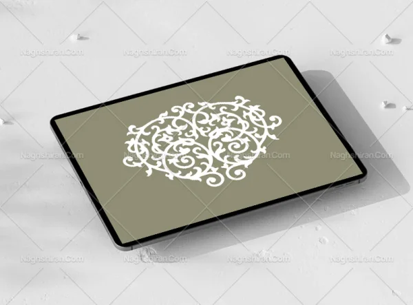 وکتور نقوش سنتی طرح قلب