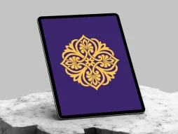 وکتور طرح نشان زرد سنتی
