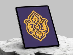وکتور طرح زرد رنگ نشان سنتی