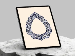 وکتور حاشیه طرح قطره سنتی