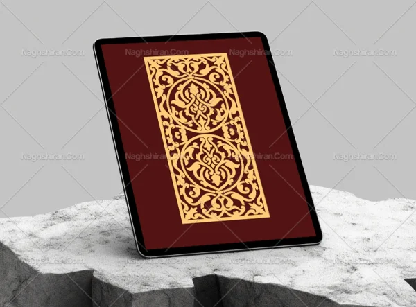 وکتور واگیره حاشیه تذهیب