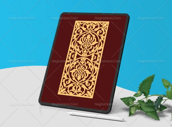 وکتور واگیره حاشیه تذهیب