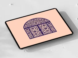 وکتور ختایی طرح درب فلزی