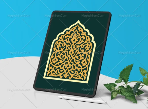 وکتور محراب طرح ماهیچه های سنتی