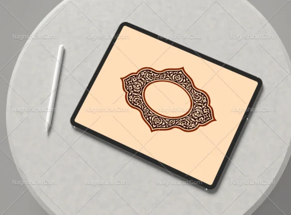 وکتور حاشیه و نقوش تذهیب