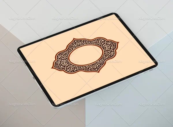 وکتور حاشیه و نقوش تذهیب