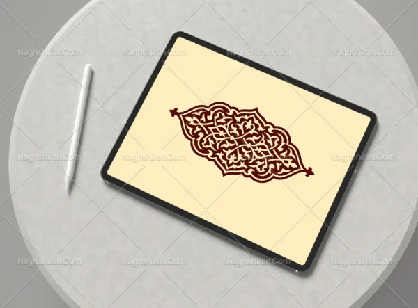 وکتور ترنج اسلیمی رنگی