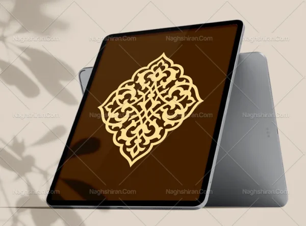 وکتور طرح ترنج المان اسلیمی