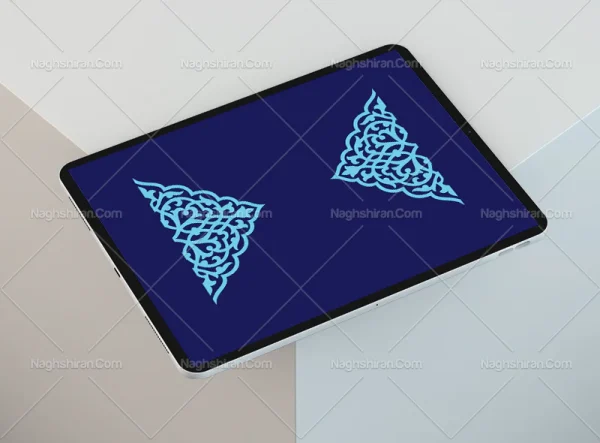 وکتور طرح نیم ترنج سنتی