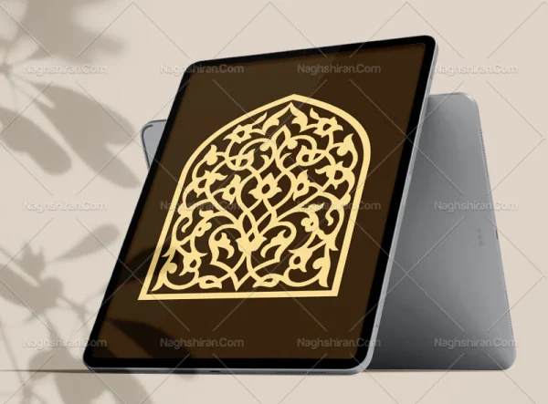 وکتور طرح ساده محراب سنتی