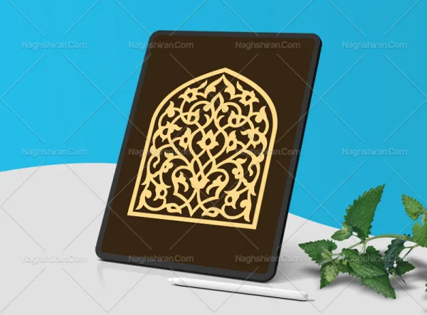 وکتور طرح ساده محراب سنتی