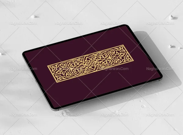 وکتور واگیره نقوش حاشیه سنتی