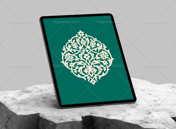 وکتور نشان طرح ختایی و اسلیمی