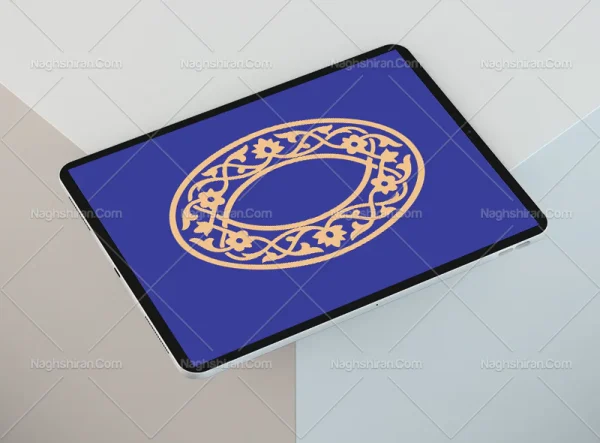 وکتور طرح حاشیه نقوش ختایی