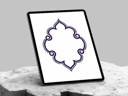 وکتور کادر سنتی بنفش