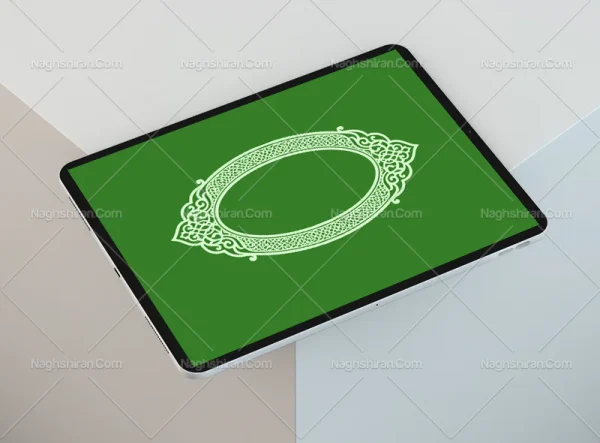 وکتور حاشیه گره چینی و اسلیمی