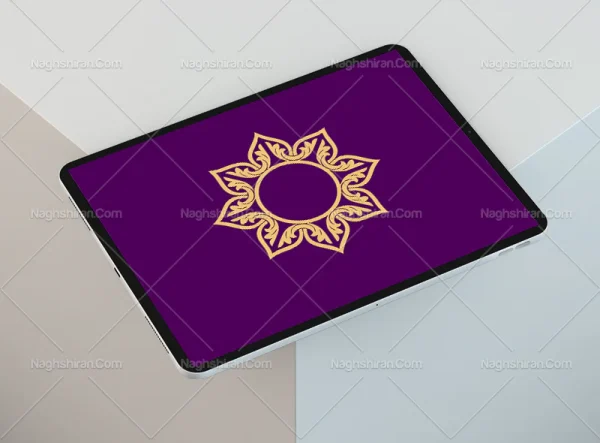 وکتور حاشیه طرح گل