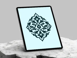 وکتور المان نقوش ختایی اسلیمی رنگی