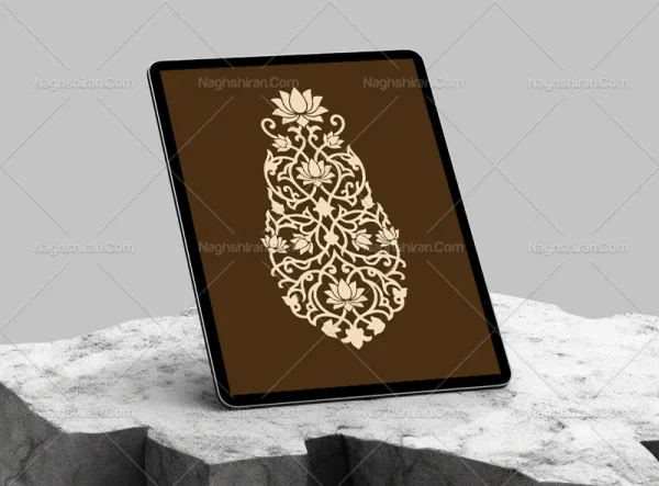 وکتور نقوش گل و برگ سنتی