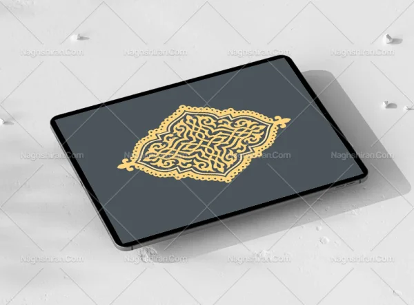 وکتور طرح ترنح نقوش اسلیمی