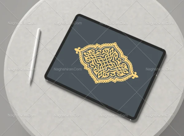 وکتور طرح ترنح نقوش اسلیمی