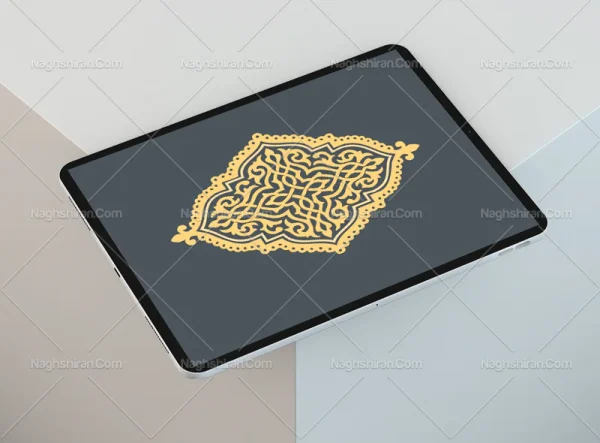 وکتور طرح ترنح نقوش اسلیمی