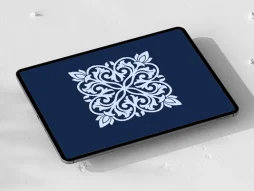 وکتور موتیف آبی سنتی