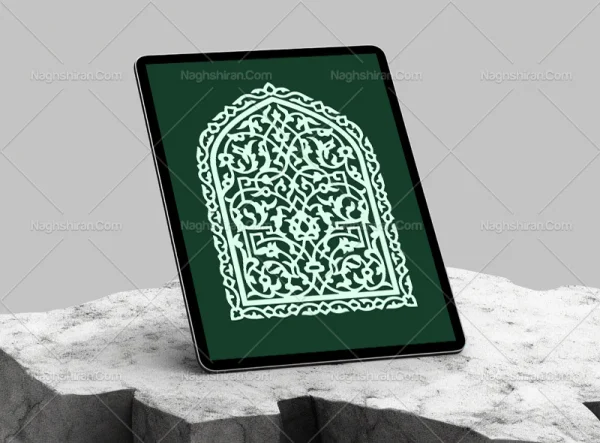 وکتور طرح محراب تذهیب