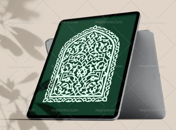 وکتور طرح محراب تذهیب