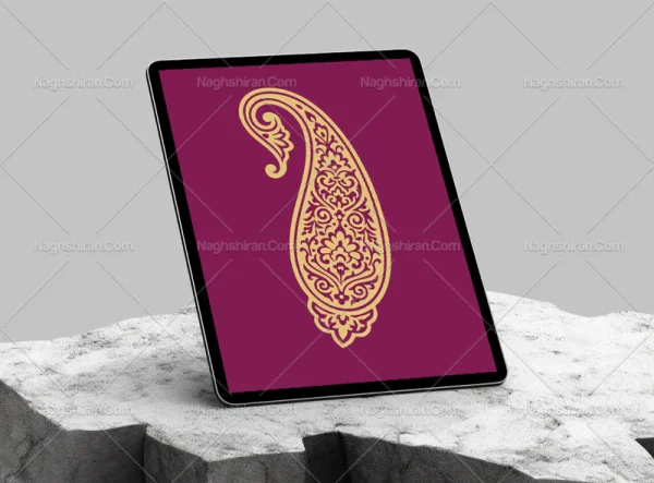 وکتور طرح بته جقه سنتی