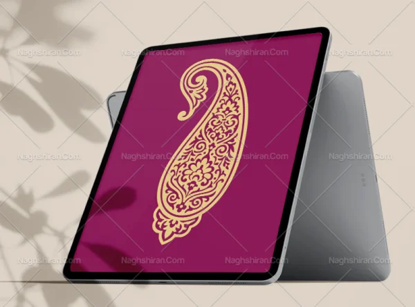 وکتور طرح بته جقه سنتی