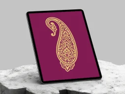 وکتور طرح بته جقه سنتی