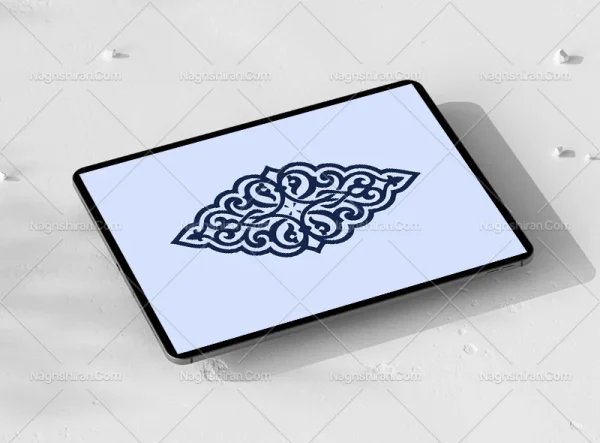 وکتور ترنج تذهیب رنگی
