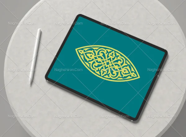وکتور ترنج تذهیب اسلیمی