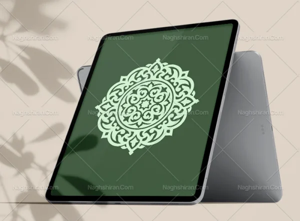 وکتور نشان طرح سنتی رنگی