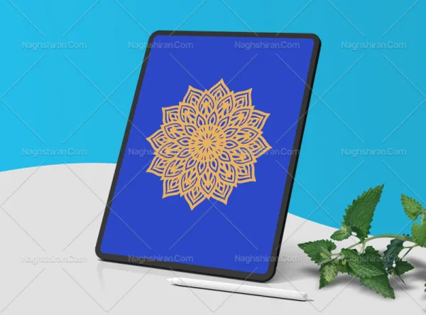 وکتور نشان ماندالا رنگی