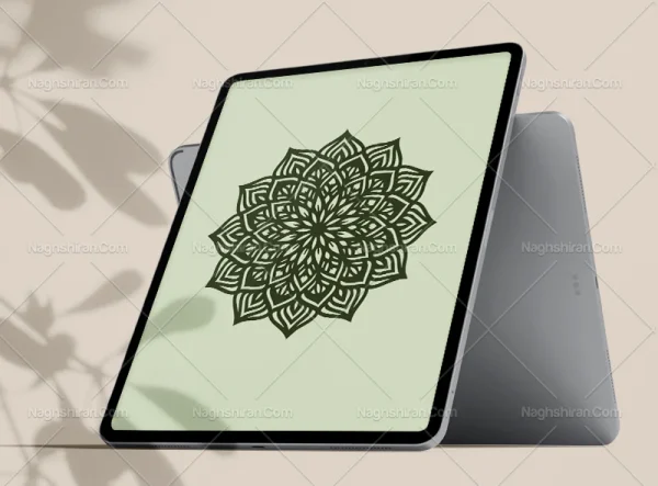 وکتور نشان ماندالا سبز