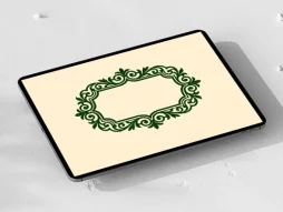 وکتور حاشیه سنتی سبز