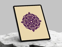 وکتور سنتی بنفش نشان