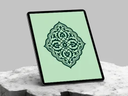 وکتور طرح ترنج ساده اسلیمی ختایی