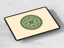 وکتور طرح دایره نقوش ترمه