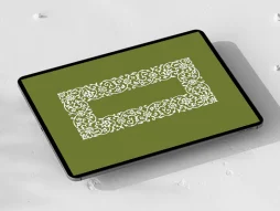 وکتور حاشیه نقوش ختایی اسلیمی سفید