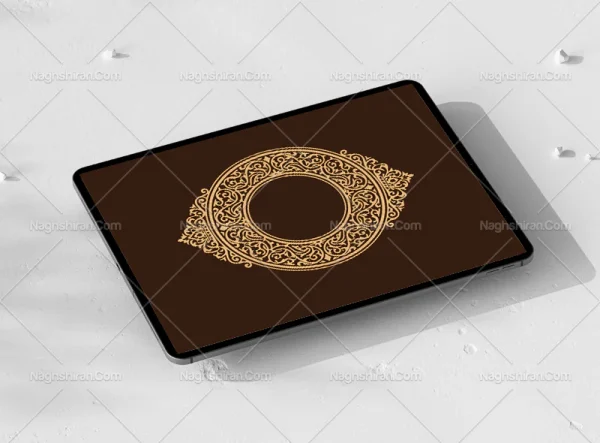 وکتور حاشیه نقوش اسلیمی طرح خاص